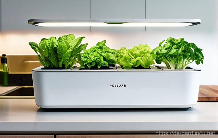 텃밭에서 수경재배 하는 방법 - **Prompt 1: Urban Kitchen Hydroponic Garden with Fresh Herbs**
    A bright, clean, and modern kitch...