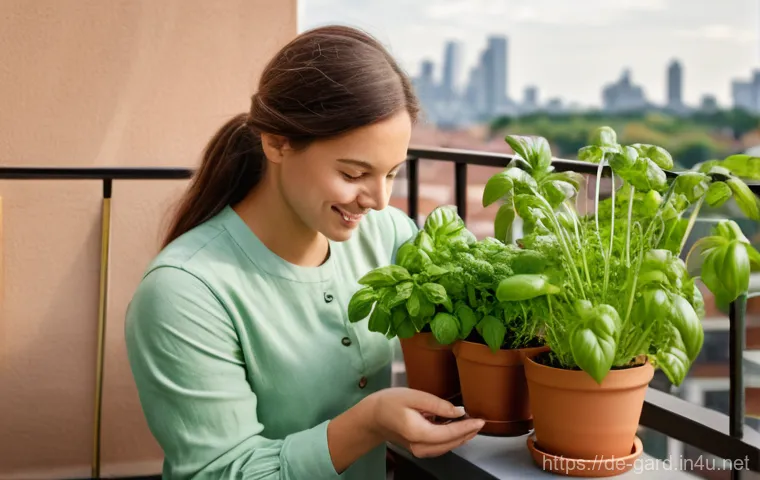 텃밭에서 키우기 쉬운 작물 - **Image Prompt 1: The Joy of First Harvest**
    A close-up shot of a person's hands, possibly a wom...
