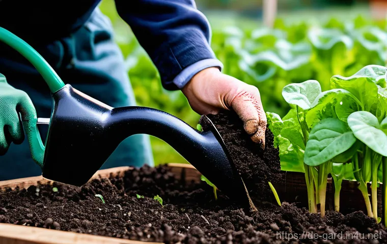 정원 텃밭 가꾸기 초보자 가이드 - A serene outdoor scene set on a typical German balcony or in a small urban garden patch on a bright ...