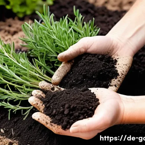 텃밭 흙 종류별 특성 비교 - **Prompt for Sandy Soil Improvement:**
    "A close-up shot of a gardener's gloved hands holding a h...